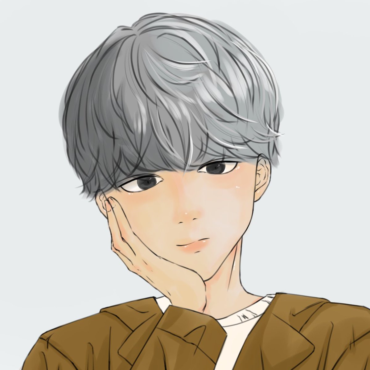 くどい 男の子イラスト イラスト ふわふわ系男子 絵描きさんと繋がりたい