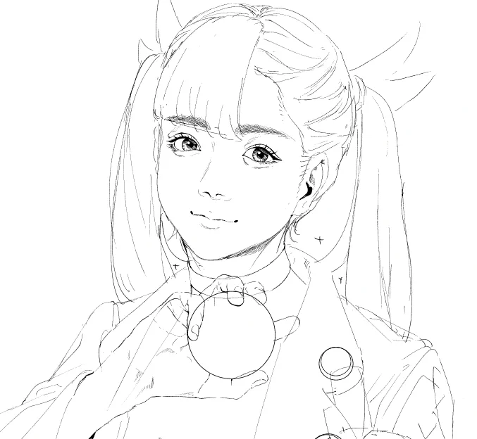 skeb依頼のマリィちゃんのコスプレ絵もちょっとづつ進めてるので…もう少し待っててもらえれば…🥺🙏 