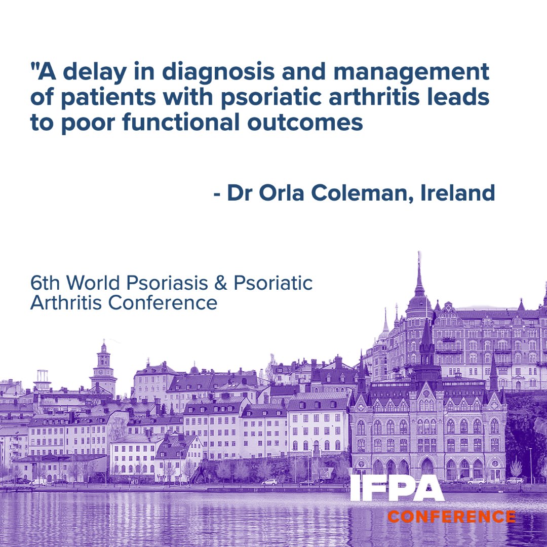 PsoriasisIFPA's tweet photo. Biomarkers for #psoriaticarthritis to distinguish radiographic progressors from non-progressors - the abstract by dr Orla Coleman was selected to be presented at #WPPAC21. Thank you for the excellent presentation! https://t.co/sTNNfOgiye