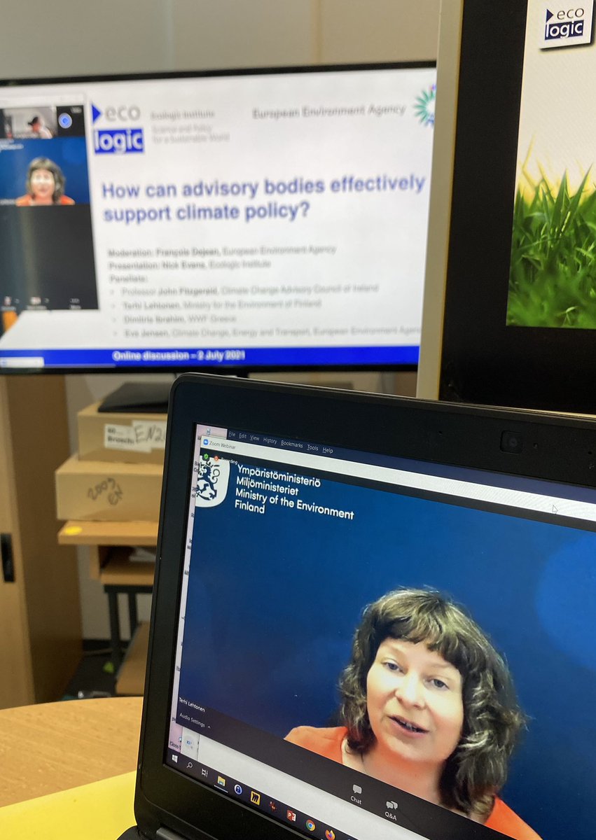 Matthias_Duwe's tweet photo. Lively discussion at our event on the role of national advisory bodies.

@lehtote speaking to the impact of @Ilmastopaneeli1 in informing the adoption of #Finland’s climate neutrality by 2035 goal.

🇫🇮climate law revision published today

#powerofscience #FitForNetZero https://t.co/aOUa7mADG3