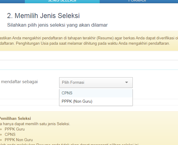 <a href="/BKNgoid/">#SatuDataASN</a> bagaimana jika dipilihan formasi belum muncul pilihan PPPK Guru?