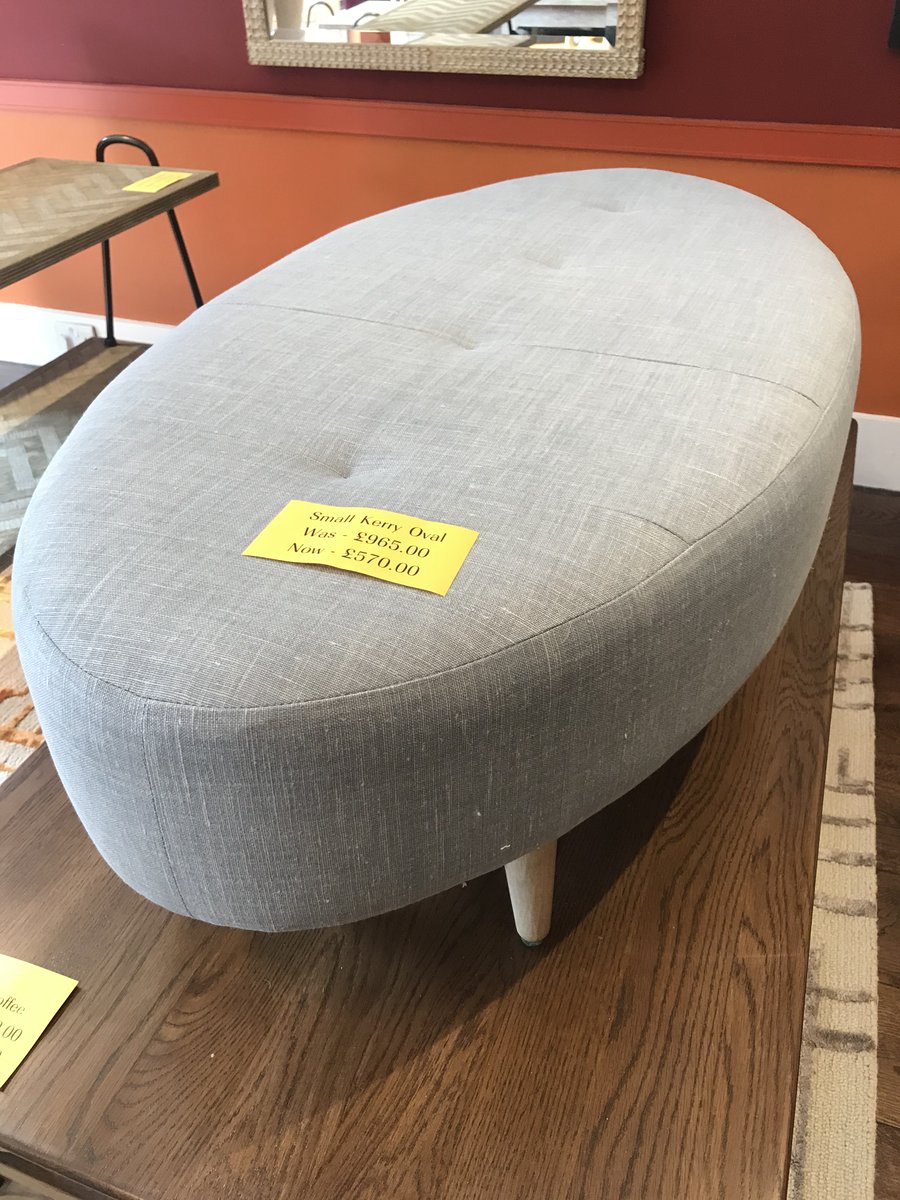 Our small Linford Ottoman in Kerry Linen was £965.00 now £570.00.