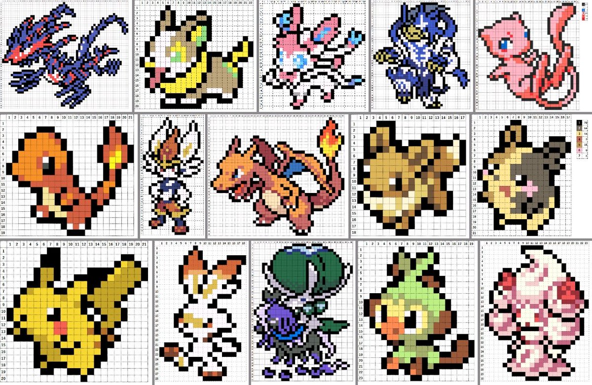 なやここ ポケモンアイロンビーズ図案つくる人 No Twitter ポケモン全種類のドット絵を作ることが夢ですヾ ﾉ 作ったドット絵はブログにまとめてます T Co Vvfdl6izoj 7月になったのでフォロワーさんに自己紹介しようぜ ポケモン好きさんと繋がり