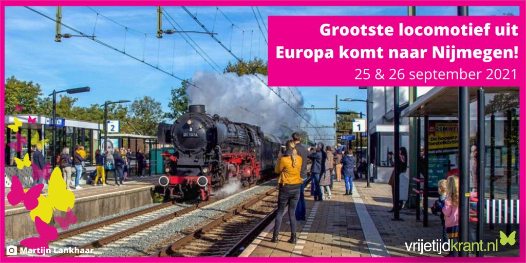 Tijdens de derde editie van '𝐃𝐞𝐧 𝐁𝐨𝐬𝐜𝐡 𝐎𝐧𝐝𝐞𝐫 𝐒𝐭𝐨𝐨𝐦' rijdt de grootste #stoomlocomotief van Europa tussen Den Bosch en Nijmegen 🚂  Treinliefhebbers kunnen een ritje maken met de ouderwetse #locomotief.

Lees meer op onze website 👩‍💻  bit.ly/3y0Dco9