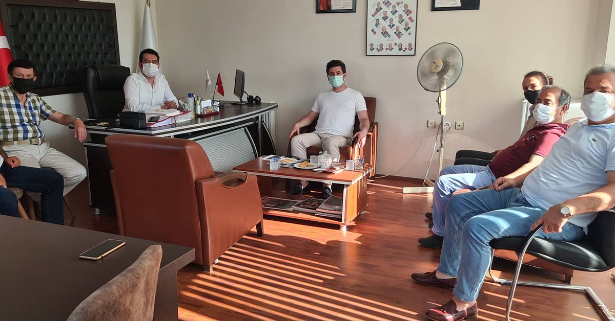 TurkBafra's tweet photo. Deva partisi ilçe başkanı @uyarmuharremm ve yönetimi şube yönetim kurulumuzu ziyaret etmiştir.Nazik ziyaretlerinden dolayı teşekkür ederiz. https://t.co/rRJoPJdmxi