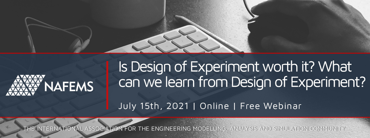NAFEMS's tweet photo. Is #DesignOfExperiment worth it? 🤔 What can we learn from Design of Experiment? Find out about the benefits of Design of Experiments with our free webinar presented by Gilles Besombes. Save your spot here ➡️ https://t.co/tlspn5U0Qi #DOE https://t.co/abrFYfk31X