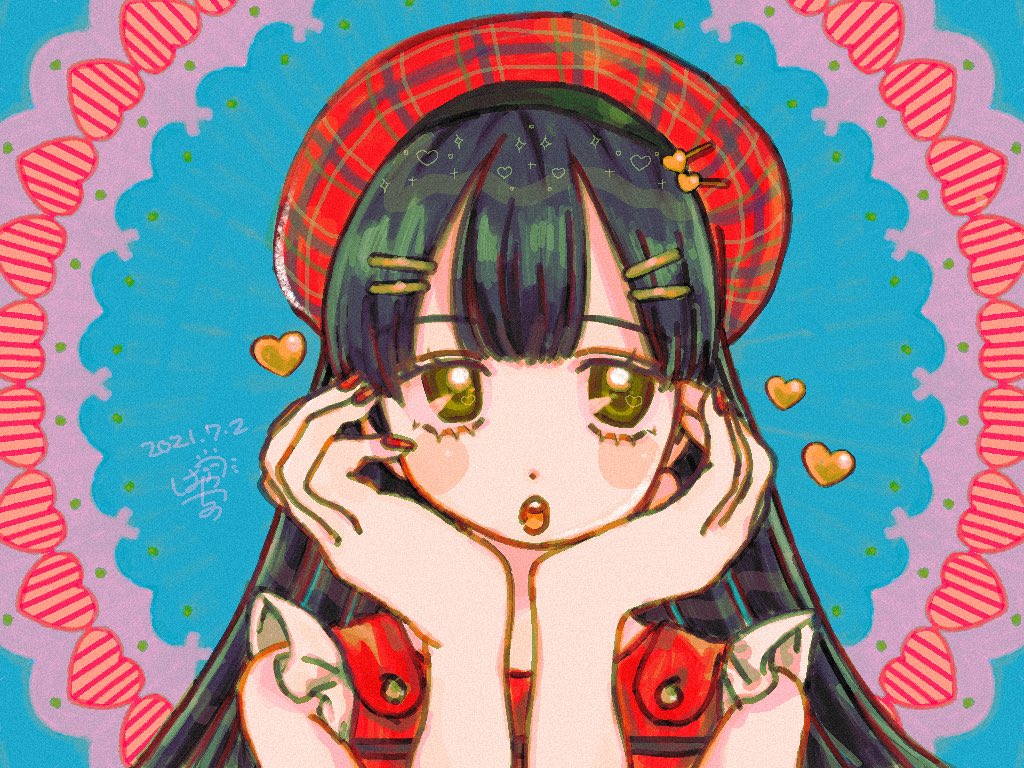 「今日の絵です ₍ᐢ𖦹 ‧̮𖦹ᐢ₎♡ ༘✩ 」|ぱやちの🌈のイラスト