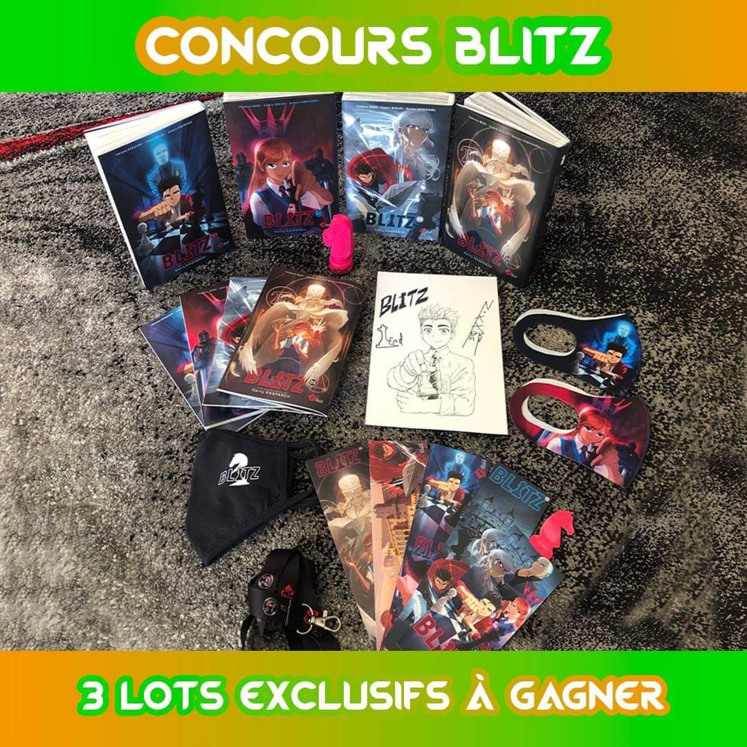 gaak_fr's tweet photo. 📚 Concours 📚: Tente de Gagner les 4 tomes du manga de Blitz dédicacés + 1 exlibris et de nombreux lots♟😱 

Pour cela RT + FOLLOW @gaak_fr et @BlitzManga 

TAS 7/07 🍀 https://t.co/JFa79aQnek