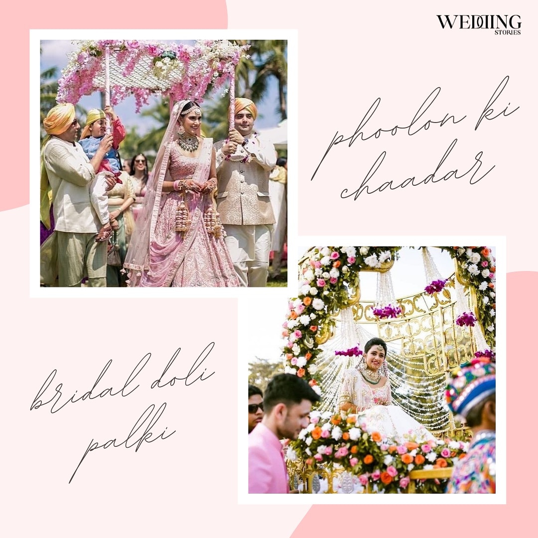 The classic Phoolon ki Chaadar or an astounding Palki? Which one will you pick for your grand bridal entry?

#brideentry #wedding #indianbride #indianwedding #bride #weddingphotography #groomentry #weddings #weddingsofinstagram #couplegoals #specialentry #weddingentry #weddingsut