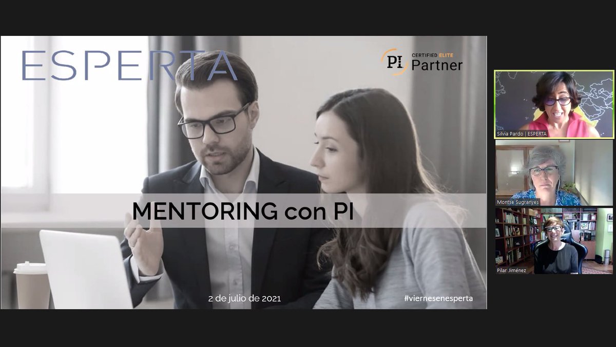 Esperta_PI's tweet photo. Nuestra socia, @SilviaPardoG, presenta el #encuentrodigital de hoy, dando la bienvenida a nuestras ponentes, @montsesugranyes y @xalpfamily, expertas en las herramientas PI y en procesos de #mentoring.  #viernesenesperta https://t.co/zhlFOAML0g