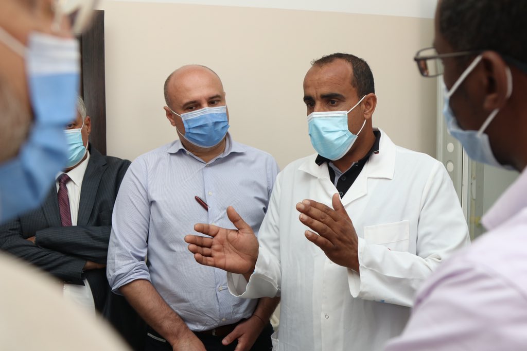 UnicefLibya's tweet photo. To #Emsaed municipality near Libya - Egypt Border, an inter-agency mission comprised of @OCHA_Libya @IOM_Libya @UNHCRLibya @UnicefLibya visited Al-Koshibat Health Unit that UNICEF supports with personal protective supplies. https://t.co/VgVujp0wJB