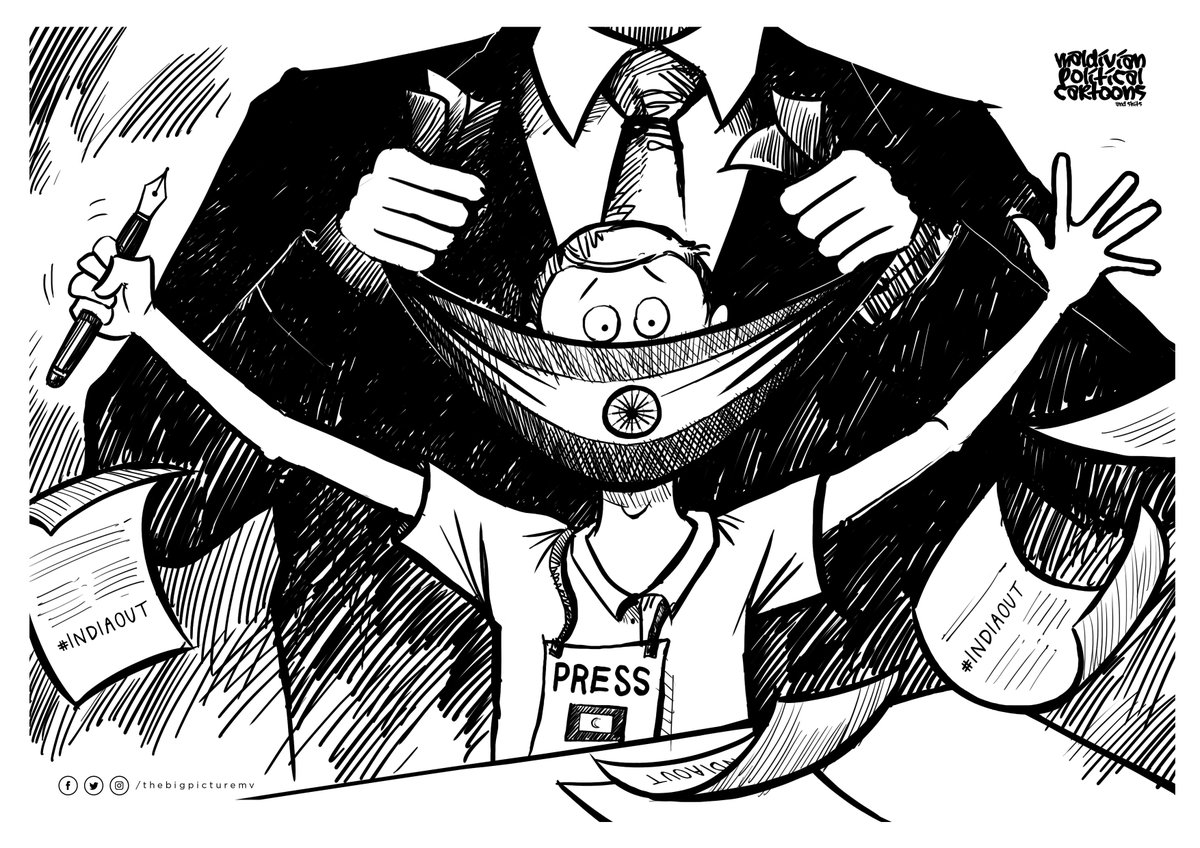 "Big brother" India flexes to silence Maldivian journalists.