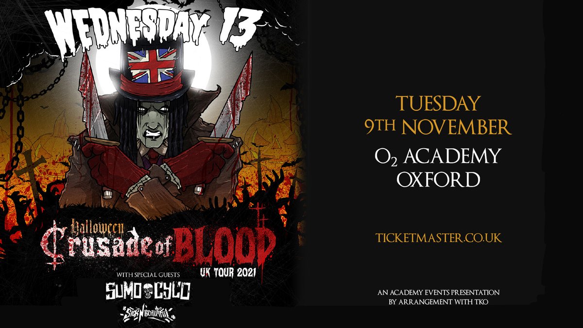 O2AcademyOxford's tweet photo. YAY! The weekend's almost here! 🎉 We've got tickets on sale RIGHT now for comedian @mrnigelng, @absolutebowie and @officialwed13 over at @TicketmasterUK 🙌 Who's coming? #nigelng #wednesday13 #absolutebowie https://t.co/nzOFB6GNlI