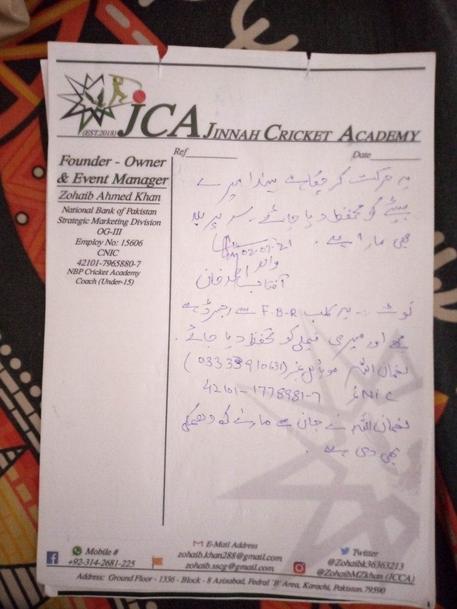 Appeal for justice to serve in club Cricket since 1996 to present.

<a href="/ImranKhanPTI/">Imran Khan</a> <a href="/P_Musharraf/">Pervez Musharraf</a> <a href="/KamalPSP/">Mustafa Kamal Fans</a> <a href="/iamfawadalam25/">Fawad Alam</a> <a href="/MQMPKOfficial/">MQM Pakistan</a> <a href="/MQMpkHyderabad/">MQM Pakistan Hyderabad (Official)</a> <a href="/ARazzaqPak/">Abdul Razzaq</a> <a href="/wasimakramlive/">Wasim Akram</a> <a href="/fawadchaudhry/">Ch Fawad Hussain</a> <a href="/Nawazuddin_S/">Nawazuddin Siddiqui</a> <a href="/NBPCricket/">NBP Cricket Academy</a> <a href="/KCCAOfficial/">KCCA Official</a> <a href="/_khurrammanzoor/">Khurram Manzoor Khan</a> <a href="/iRashidLatif68/">Rashid Latif | 🇵🇰</a> <a href="/simadwasim/">Imad Wasim</a>