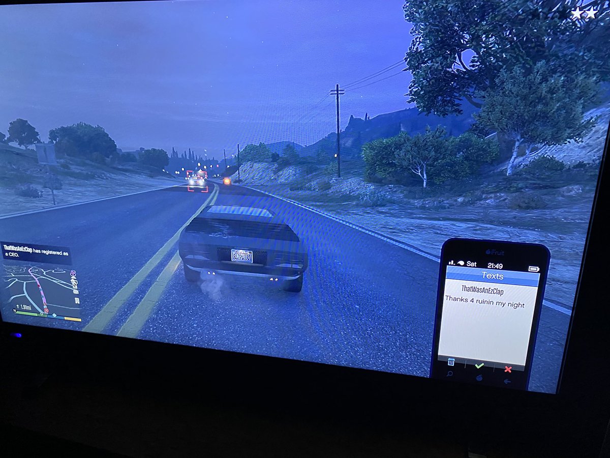 That text 😂

I ruined someone’s night on #GTAOnline

Got an Xbox, and want your night ruined by me? 🤣