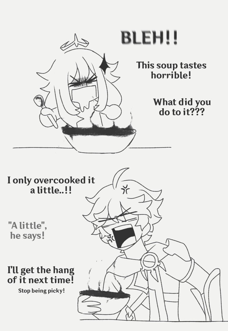 "accidentally" messed up cooking this genshin soup and yeah

eat up guys 