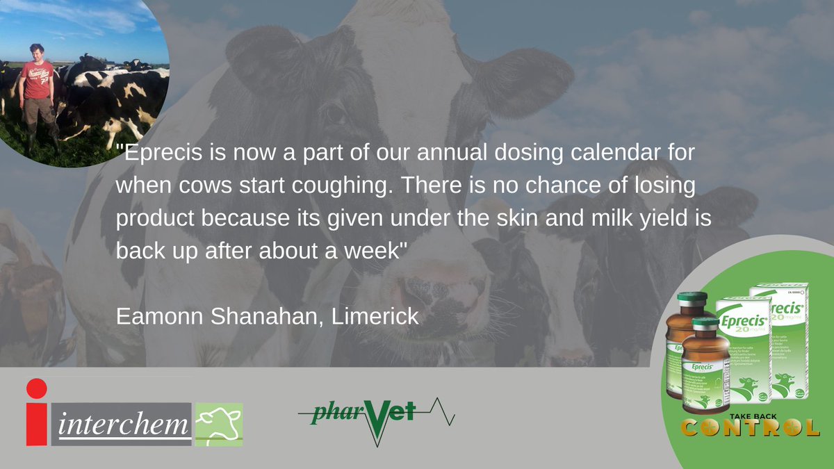 FarmingFocus's tweet photo. @EamonnShanahan1 graduated from UCD in 2019, having studied Animal and Crop Production. He is now milking 90 cows in Ballagh, Co. Limerick and is using Eprecis to dose his cattle.
Eprecis is the only injectable eprinomectin on the Irish market #Eprecis #TakeBackControl https://t.co/092jmlRWJF