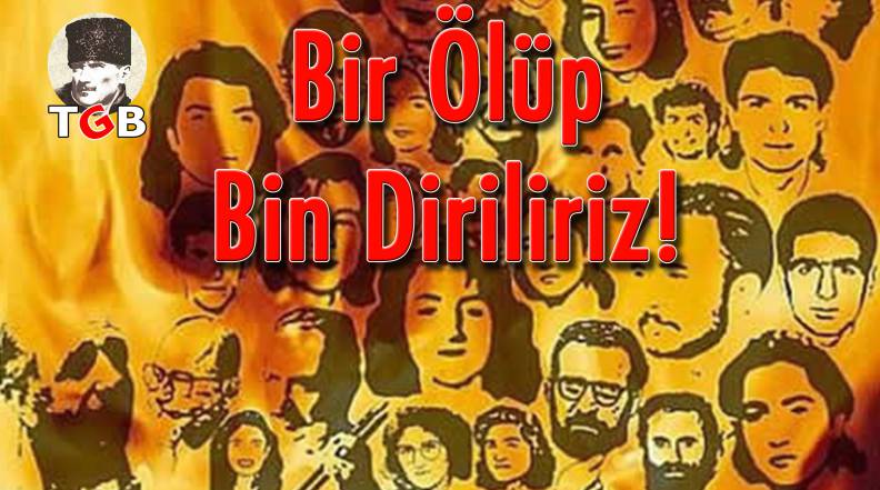 Gözlerini kan bürüyen kindarlar; ellerinde benzin bidonları, dillerinde Allahu Ekber naralarıyla canlı canlı insan yaktılar Kanlı Sivas'ta!!

'Biz bir ölür bin diriliriz' 

#2Temmuz1993 
#MadımakHalaYanıyor 
#unutMADIMAKlımda