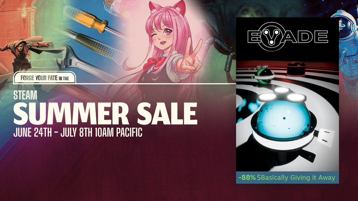 _ElectronicMoon's tweet photo. We're in the Steam summer sale. Get it while it's hot. Ya know, because its summer,. Hot. Err.. Yeah https://t.co/9xocVrNY9j