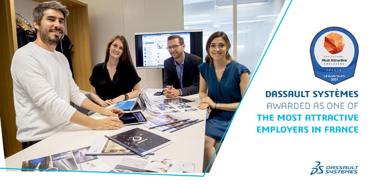 🎉 <a href="/Dassault3DS/">Dassault Systèmes</a> has been awarded as one of the most attractive employers in France in 2021 in the <a href="/UniversumGlobal/">Universum Global</a> ranking. I'm very proud to be part of this adventure and to be working on revealing our great stories and #career opportunities! #WeAre3DS