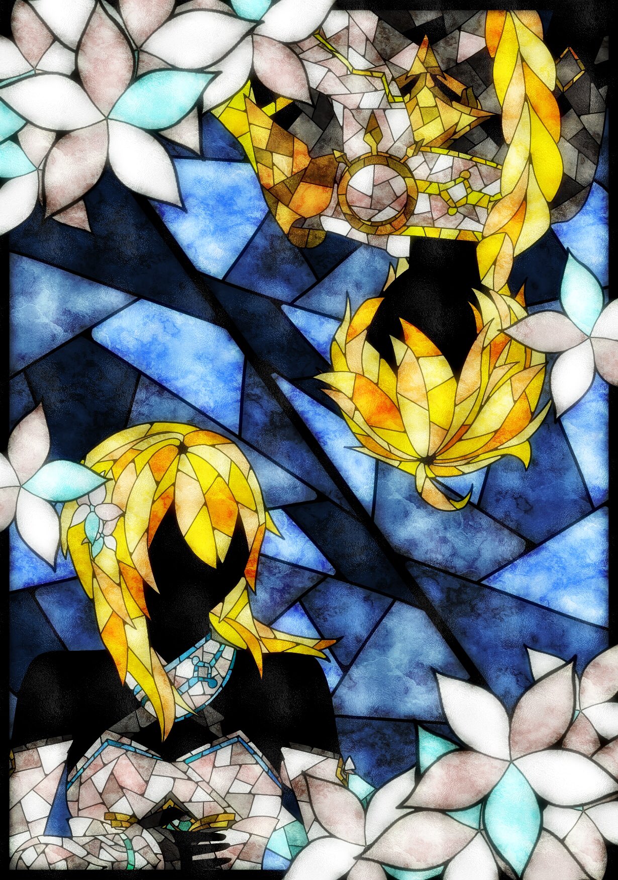 Twitter 上的 ファライ ステンドグラス風 原神 原神イラスト T Co Z6dsgdtwdu Twitter