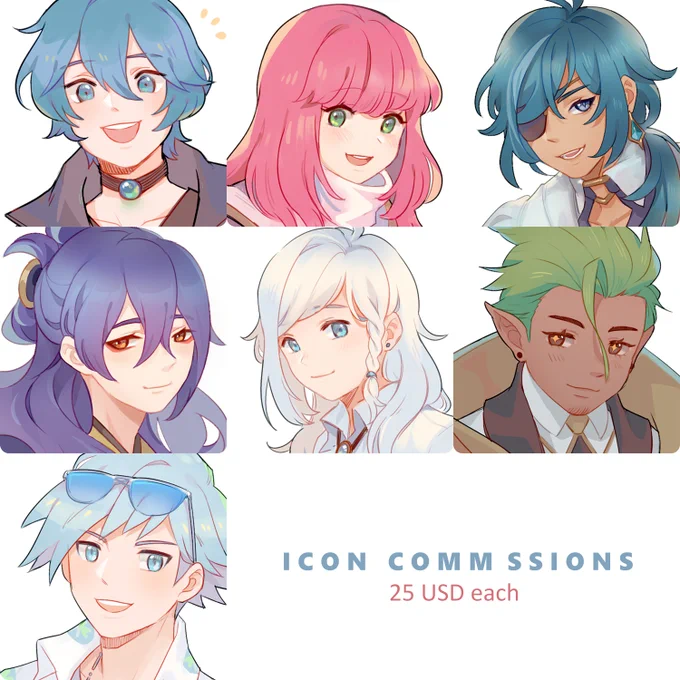 whoops sorry for the repost that was a typo💦
Opening icon commissions!
DM if interested and rt's are appreciated ;u; 