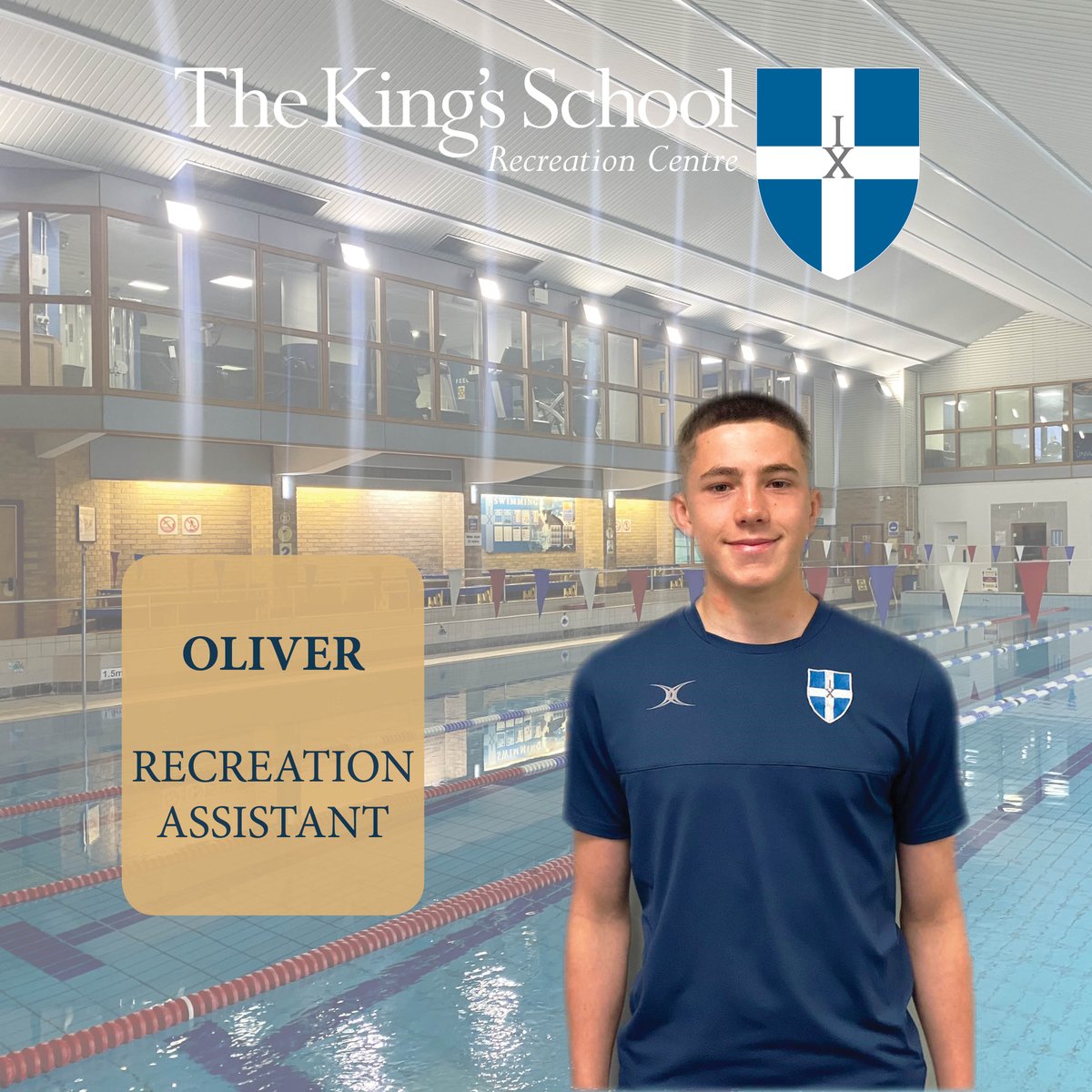 ks_sportscentre's tweet photo. We welcome Oliver to The King's School Recreation Centre team.
#recreationassistant #newstaff #kingsrec #WelcomeToTheTeam https://t.co/c2IJdBuDyj