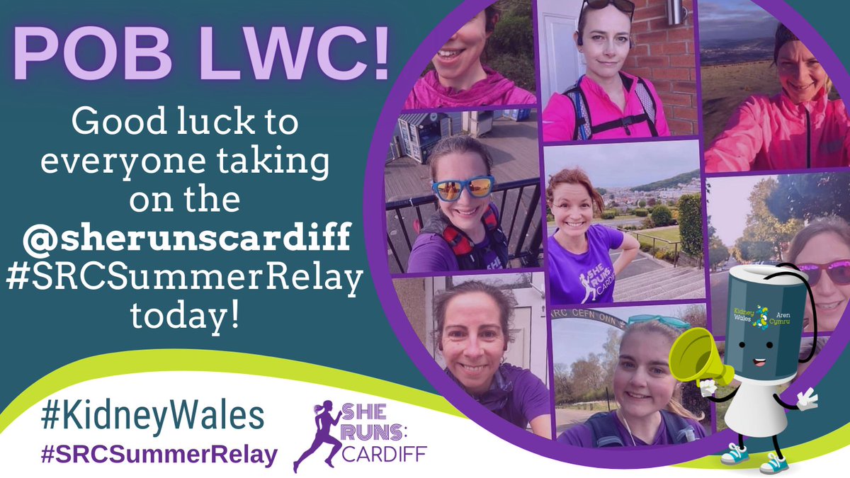 KidneyWales's tweet photo. Good luck to everyone taking on the @sherunscardiff #SRCSummerRelay today! Including our own @Shewhatarts & @AngellDanielle!
What time are you running?πββοΈπ
Follow @SheRunsCardiff for live updates!
You can support the challengers with a donation today https://t.co/Etggb3Js74 https://t.co/mK0jKRKccT