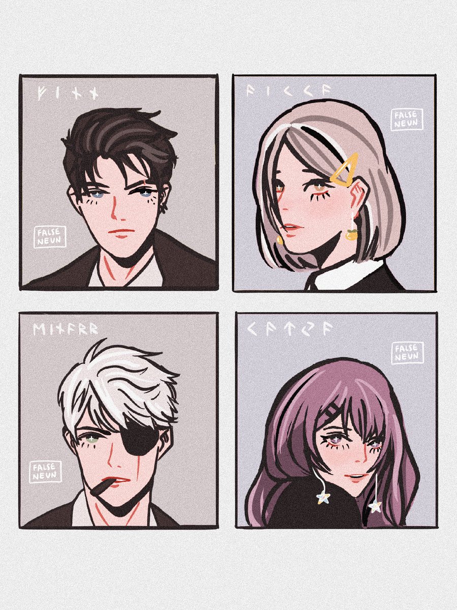 My OCs💥

So I tried bold lineart and they turn out not too bad, I think? 
#artidn #oc #falseneun_oc #originalcharacter