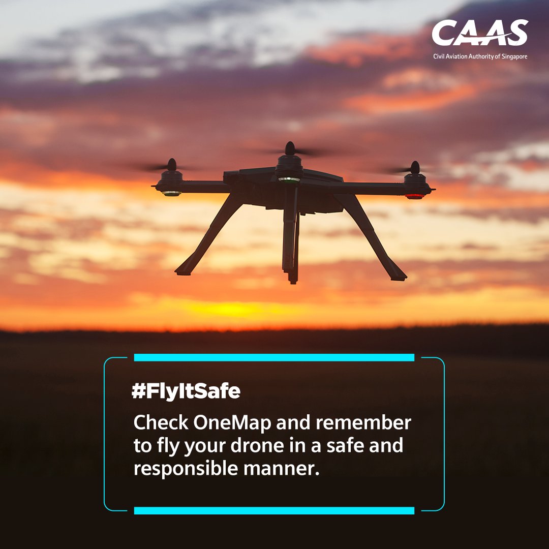 SingaporeCAAS's tweet photo. “Look over there. Is that a UFO?”
This World UFO day, let’s not alarm the public while flying your drone..
Remember to ensure that your drone is flown in a safe and responsible manner. Check OneMap to #FlyitSafe. https://t.co/qq9tVgXOna