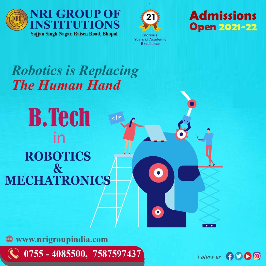 NRIGroupIndia's tweet image. 👉 Robotics Engineering Is a Career in High Demand.
📚 Join, Robotics and Mechatronics Engineering 
✅ Admissions Open for 2021-2022
💻 Visit- nrigroupindia.com/admission-enqu…
☎️ 𝟬𝟳𝟱𝟱 - 𝟒𝟎𝟖𝟓𝟓𝟎𝟎 / 𝟕𝟓𝟖 𝟕𝟓𝟗 𝟕𝟒𝟑𝟕

#AdmissionsOpen #RoboticsAndMechatronics #Engineering