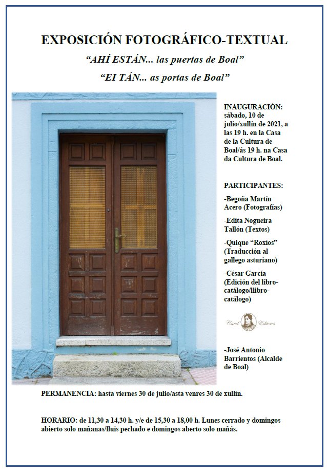 Exposición "AHÍ ESTÁN...LAS PUERTAS DE BOAL"