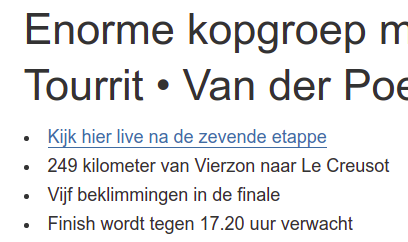 larshunze's tweet photo. @NOS Waarom kun je pas na de etappe live kijken op die link? https://t.co/zQUYKc1qAr