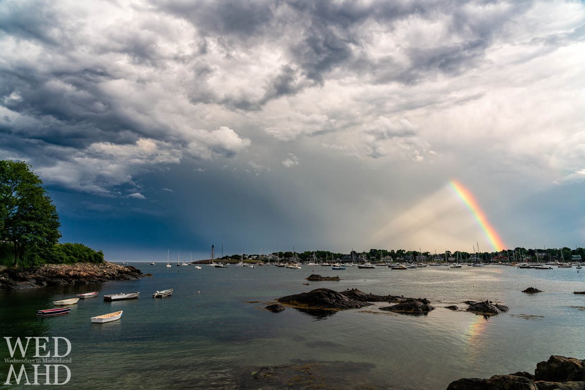 orenphoto's tweet photo. #Rainbow after the Storm - https://t.co/LtxlyVptpf - #Boats #DramaticSky #FortBeach #Marblehead https://t.co/jh5SS0qAMP