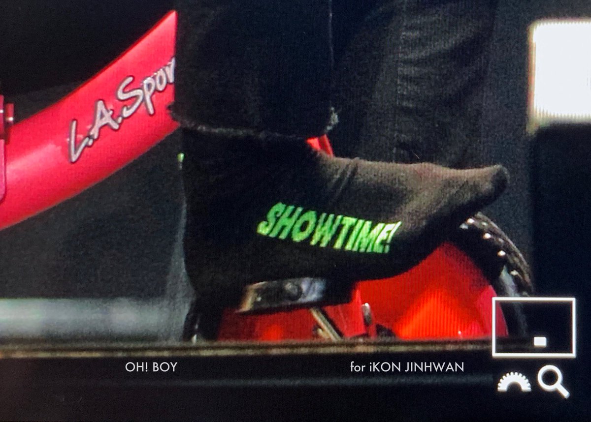 Remember during their Japan fanmeeting, whenever June said "Get Ready", Jinhwan would raise his foot because he was wearing socks that say "Showtime!" 😂 cuties