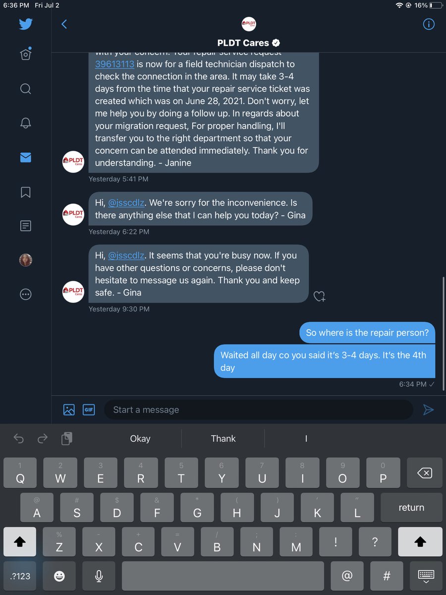 artofjd2023's tweet photo. #pldtscam #pldtgarbage @PLDT_Cares do not care. Customers should sue this stupid company, we had to pay for airbnb coz we havent got internet and telephone for more than a week already. Garbage. https://t.co/NJHpa2B2QX