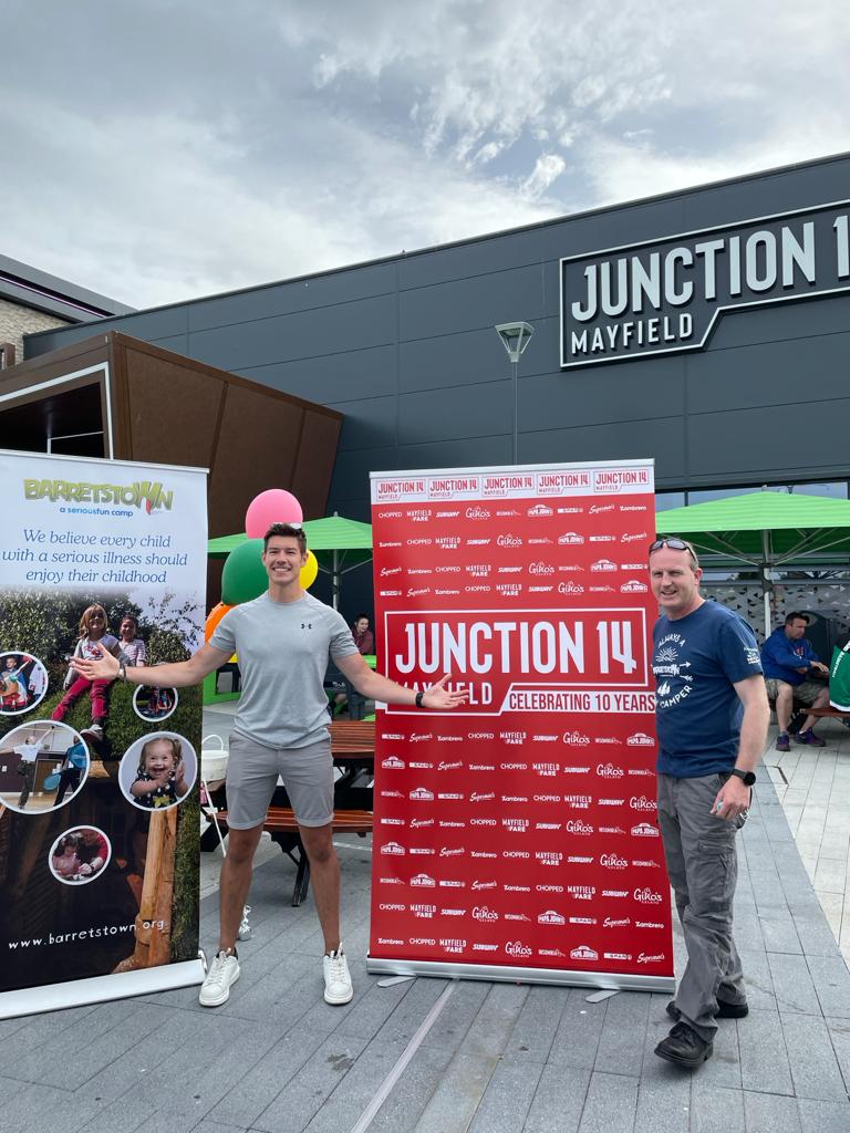 Barretstown's tweet photo. We wanted to share a huge thank you to our friends at Junction 14 Mayfield who recently held an incredible drive-in 10th Birthday event with proceeds being donated to Barretstown, helping us continue to support more families who need our therapeutic programmes. 💚
#Junction14 https://t.co/FtgGqHR3pm