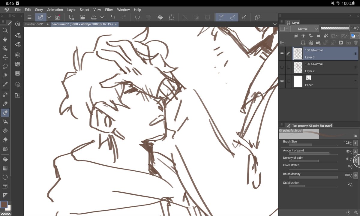 probs wont finish this but i like how tubbos face turned out lmao 
