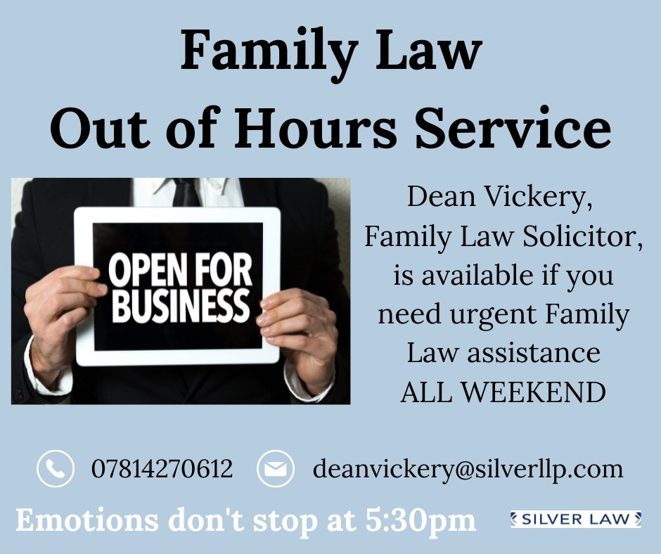 There is a good out of hours and then there is a bad.  I offer Out of Hours Family Law advice because I am dedicated to helping you, when you need it.

theguardian.com/money/2021/jun…

#outofhours #familylaw #familysolicitor