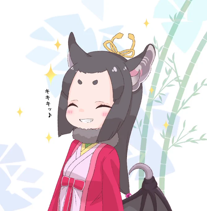夜になるとつい嬉しくなっちゃってキキキッ♪なカグヤコウモリちゃんかわいいね☺️
笑顔が眩しすぎる✨✨

#けもフレ3 #けものフレンズ 