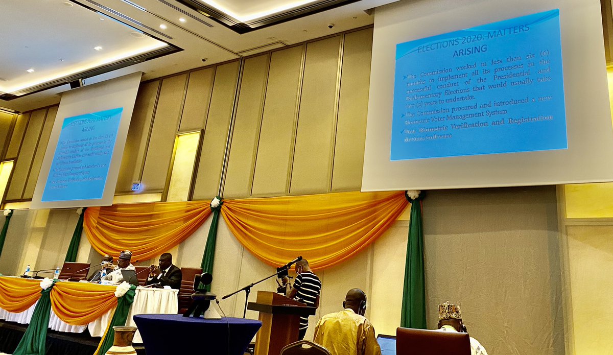 mngonesow's tweet photo. #Niger2021ExpertiseSharing 
Day 2 : Partage d'expériences électorales pays 
"We will continue to deepen our engagements with the adoption of best practices" M. Bossman Asare, NEC Ghana 
@CENI_Niger 
@PnudNiger 
@Macei_ci
@pnudcotedivoire @ECGhanaOfficial https://t.co/3O0UfA0GGY