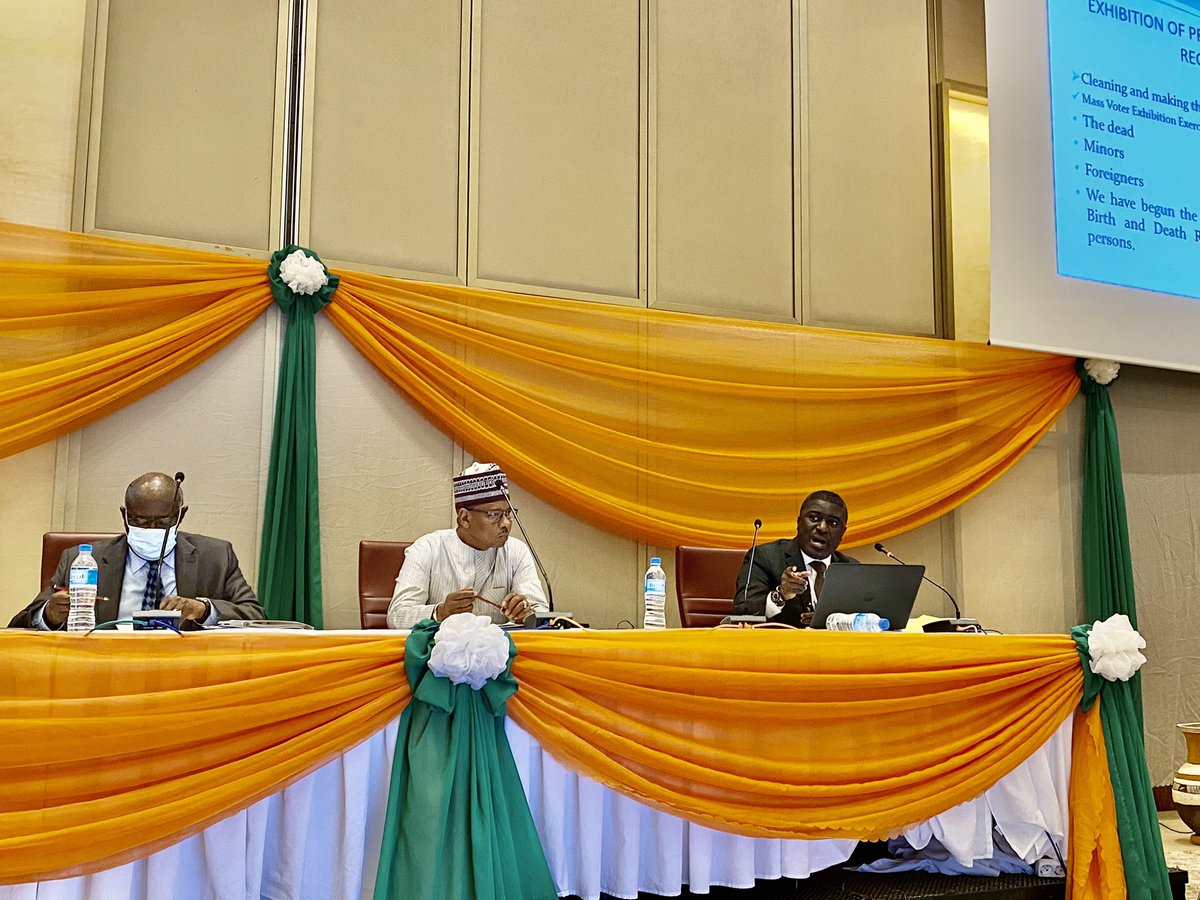 mngonesow's tweet photo. #Niger2021ExpertiseSharing 
Day 2 : Partage d'expériences électorales pays 
"We will continue to deepen our engagements with the adoption of best practices" M. Bossman Asare, NEC Ghana 
@CENI_Niger 
@PnudNiger 
@Macei_ci
@pnudcotedivoire @ECGhanaOfficial https://t.co/3O0UfA0GGY
