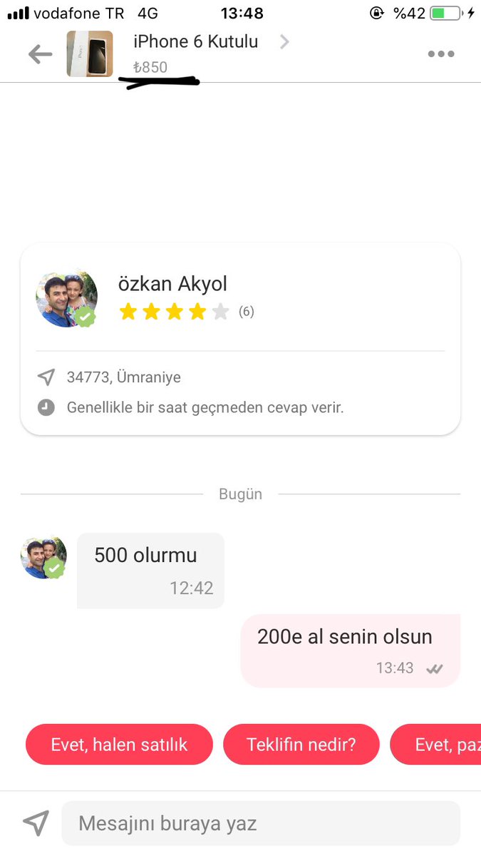 Bundan sonra böyle pazarlık yapıyorum varım yoğum sizin olsun lan