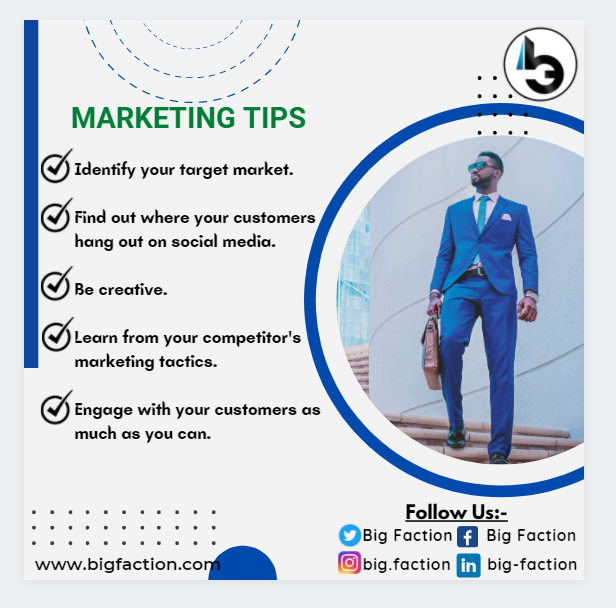 FactionBig's tweet photo. 🔥Marketing Tips🔥
..
👉Identify Your Target Audience

👉Find Out Where Your Customers Hang Out On Social Media

👉Be Creative

👉Learn From Your Competitor's Marketing Tactics

👉Engage With Your Customers
..
https://t.co/HZJuWOIIka
.

Big Faction https://t.co/3W7D8EDRXF