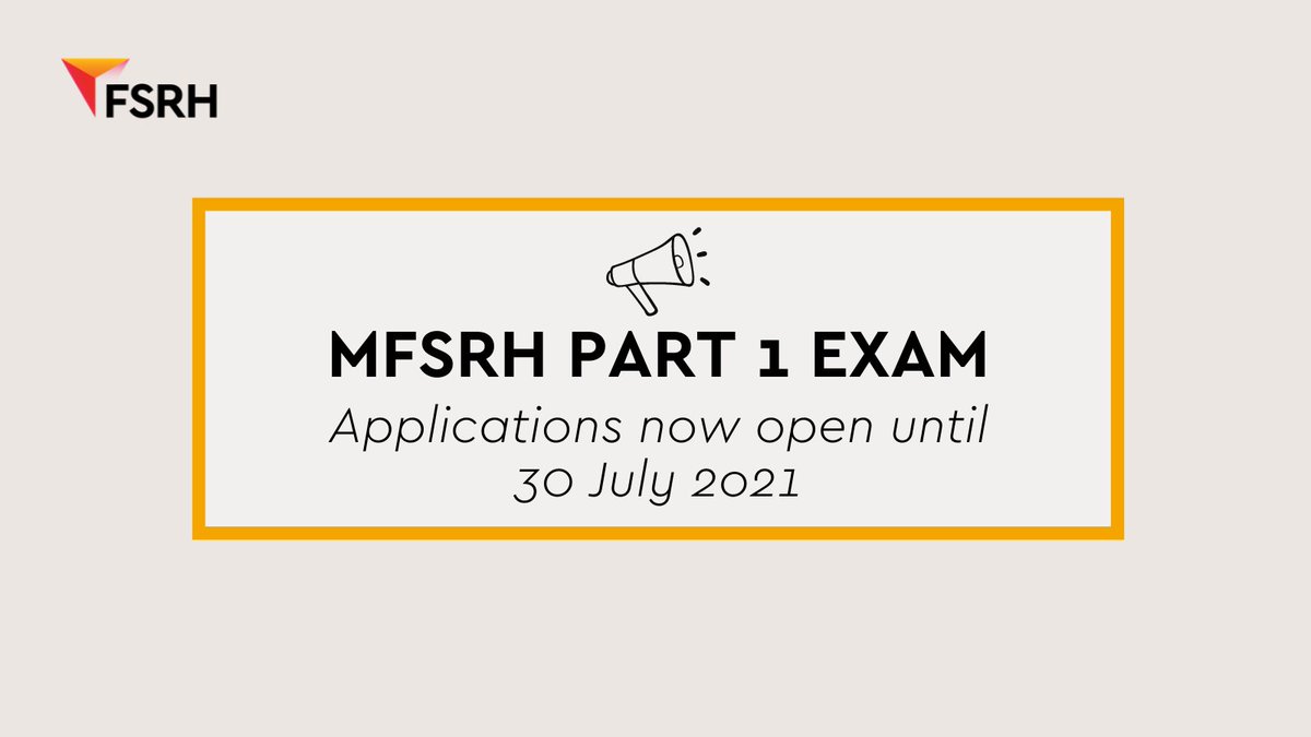 🎉Applications for our MFSRH part 1 exam are now open! The MFSRH is a recognised qualification in #SRH, held by clinicians who provide expertise in community, primary and acute care. 👇 Take a look at our entry requirements & apply by 30 July. ow.ly/DpTf50FmeQo