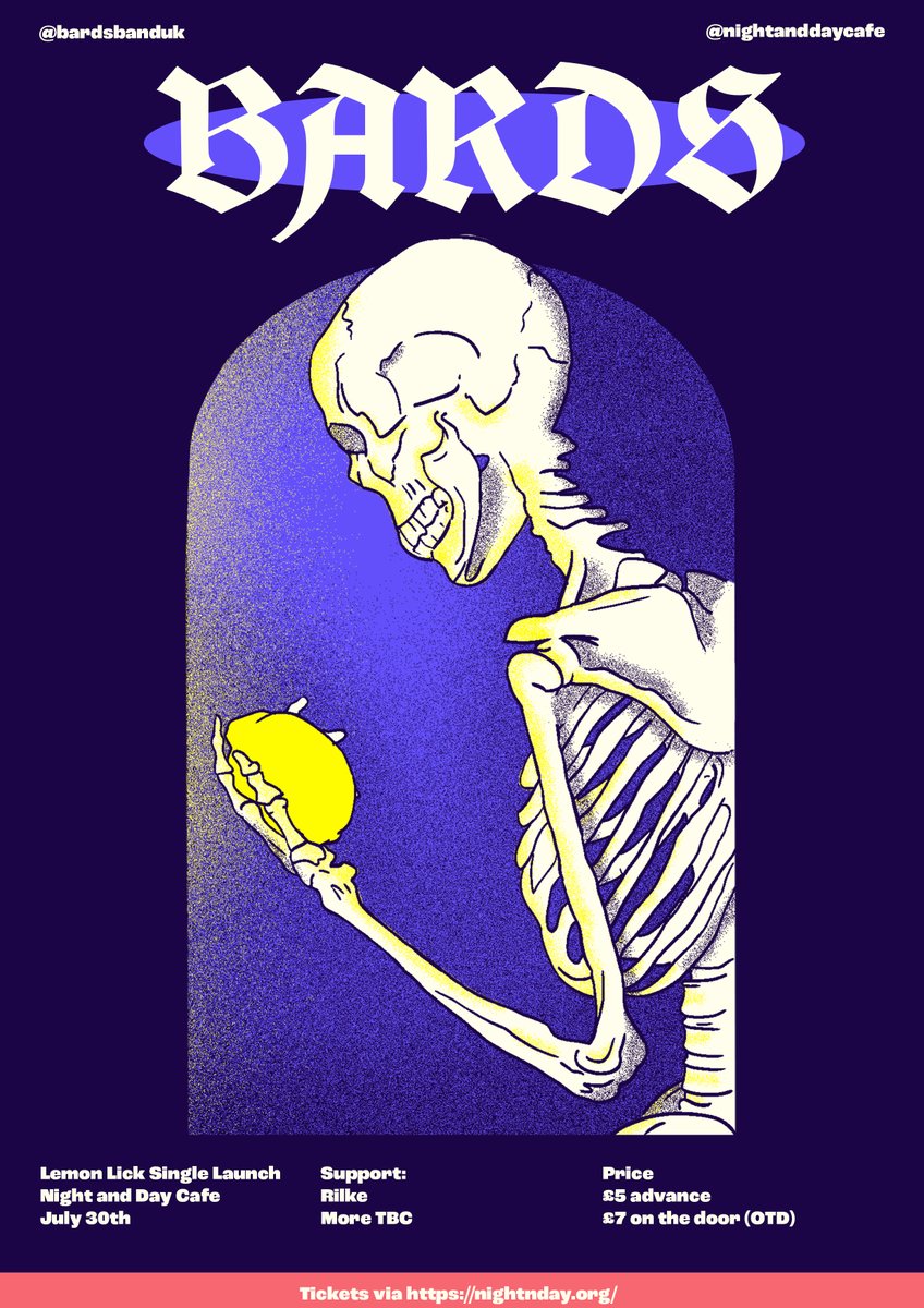 "<a href="/bardsbanduk/">Bards</a> ran the gamut of musical genres from soft melodic shoegaze to heavy rock complete with crunching bass lines, raw vocals and angry crescendos” ArtisticEchoes

Lemon Lick' Single Launch with special guests <a href="/rilkeband/">Rilke</a>

Tickets + info: tinyurl.com/Bards2021