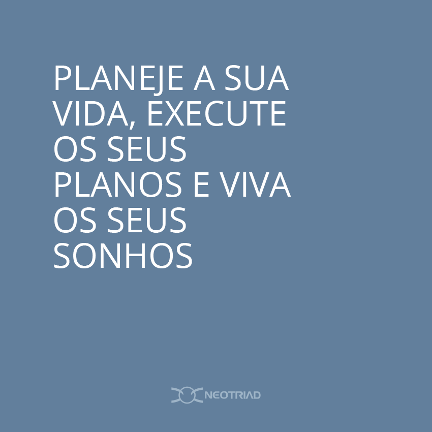 neotriad's tweet photo. Quanto mais tempo dedicar ao planejamento, mais ganhará no seu dia a dia. Conheça Neotriad! https://t.co/dhVxr28xMM https://t.co/beJlT2cdFC