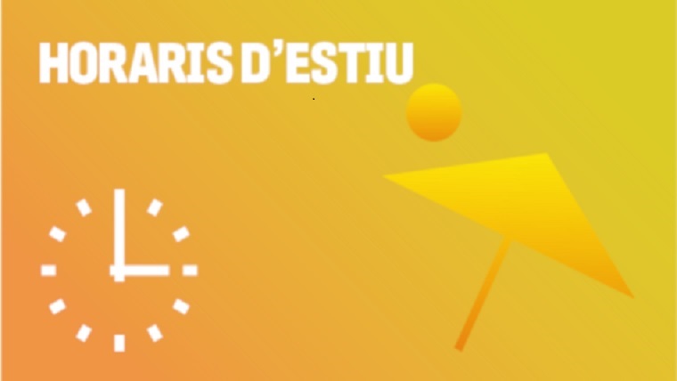 ⏰😎 Com és habitual, els equipaments municipals del districte adapten els horaris durant l'estiu.
 
🔛La majoria faran vacances a l'agost però hi haurà diversos centres que continuaran oberts!

ℹ️ Consulta en detall els horaris de juliol i agost, aquí: ow.ly/lUoJ50FntIO