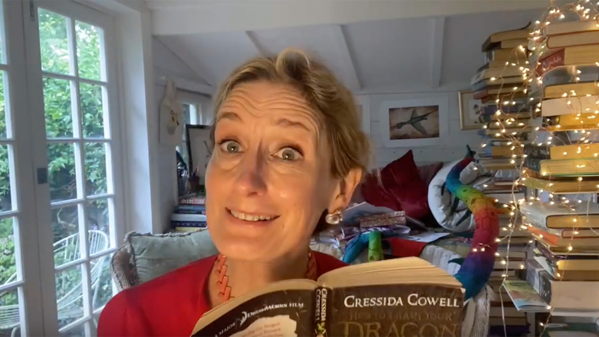 Cressida Cowell reading How to Steal a Dragon's Sword