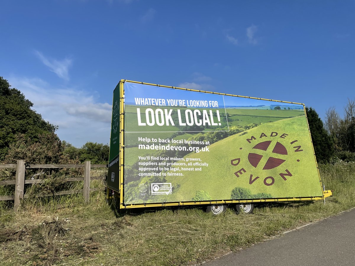 Very excited to be at the <a href="/DevonCountyShow/">Devon County Show</a> today, launching a major new scheme with <a href="/DevonCC/">Devon County Council</a> 🤩

Made In Devon is a buy local scheme that celebrates local companies, makers &amp; growers. It showcases our county's brilliant businesses to the world! 

Visit the DCC area to learn more!